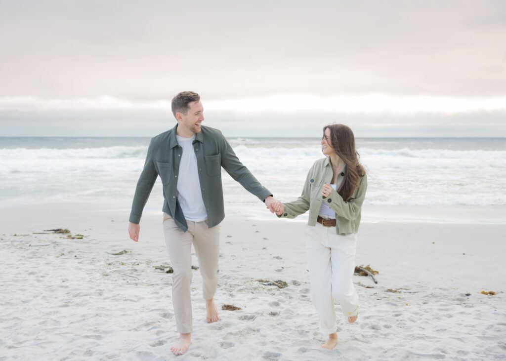 Beach Engagement Photos in Carmel