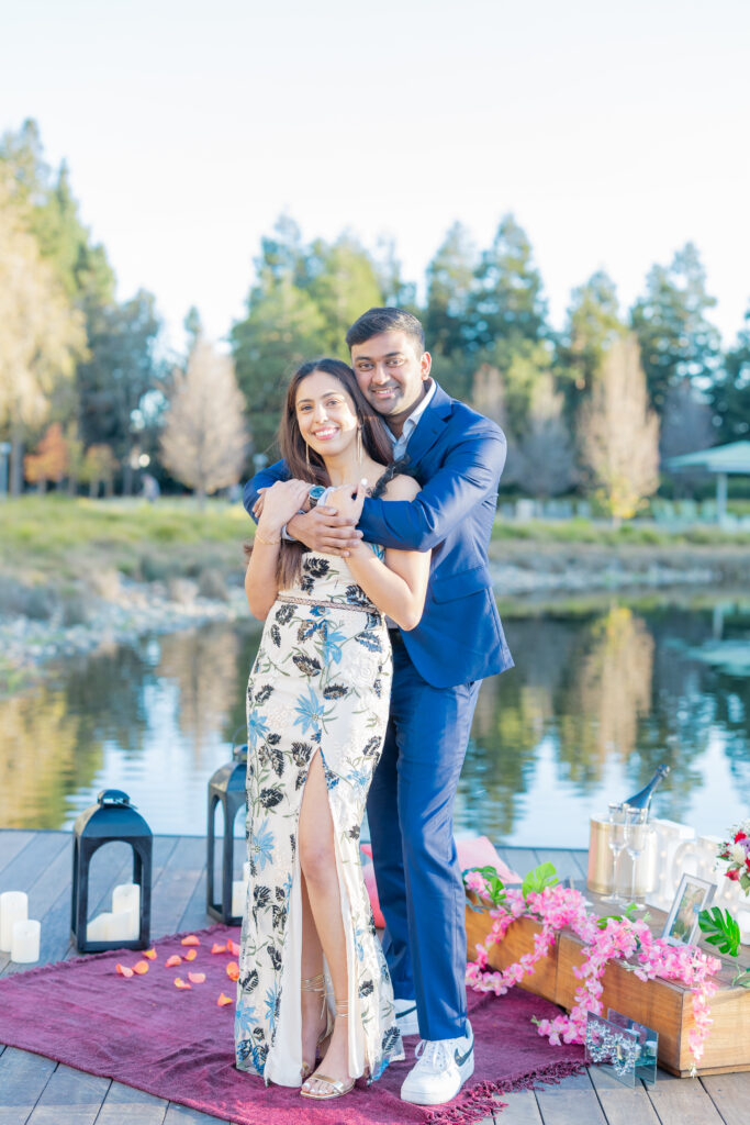 Engagement session at a park