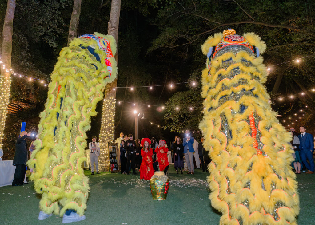 Lion Dance at a Saratoga Springs Wedding