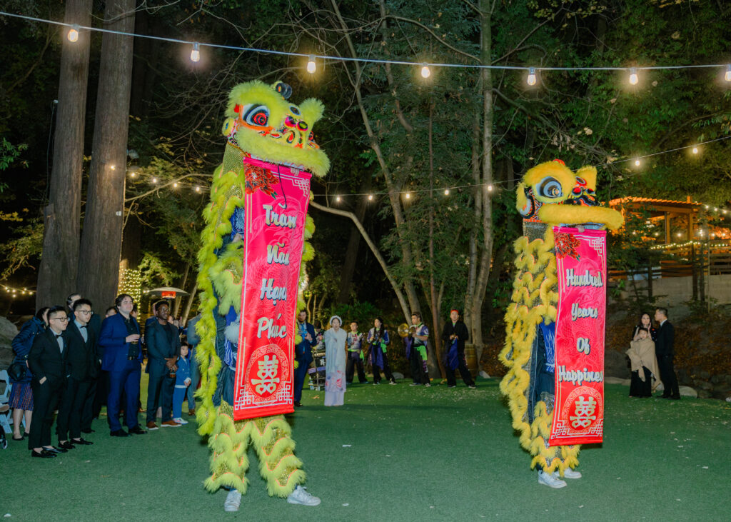 Lion Dance at a Saratoga Springs Wedding. 